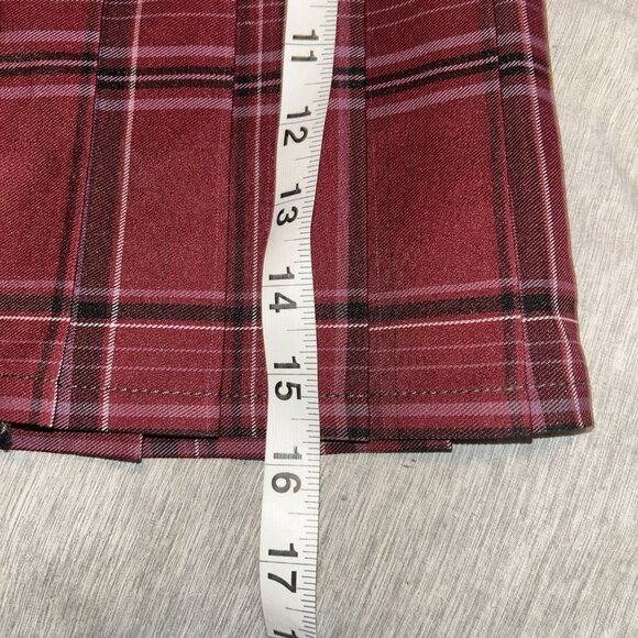 No Boundaries Multicolor Preppy Pleated Plaid Skirt .Juniors Size Medium - Picture 7 of 8